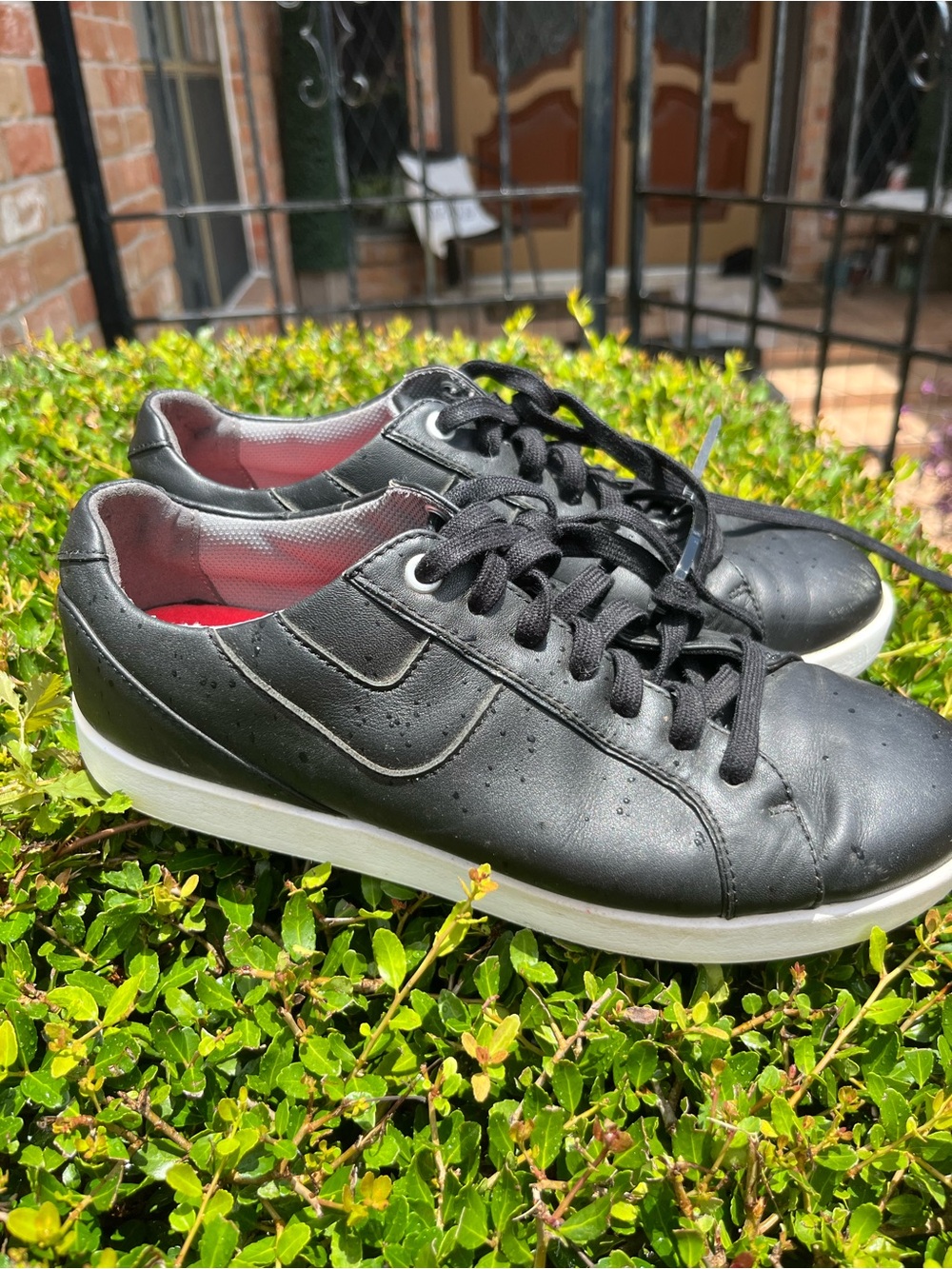 FootJoy Black Low-Top Lace-Up Sneakers with White Sole
